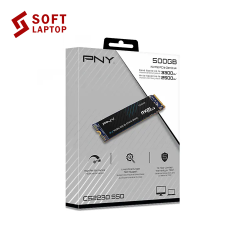 PNY CS2230 500GB M.2 NVMe SSD PCIe Gen3 x4 up to 3 300 MB s read 2 500 MB s write 3D NAND M.2 2280 form factor.