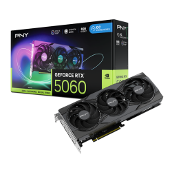 PNY EPIC X RGB GeForce RTX 5060 OC Edition Triple Fan 8GB GDDR7 Graphic Card