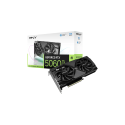 PNY GeForce RTX 5060 Ti 8GB Overclocked - Graphics card - GeForce RTX 5060 Ti - 8 GB GDDR7 - PCIe 5.0 x8 - 3 x DisplayPort, HDMI - box