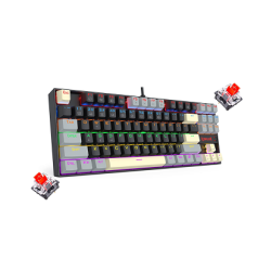 Redragon K552 LGY RAINBOW RED SWITCH Mechanical Gaming Keyboard – Black/Gray