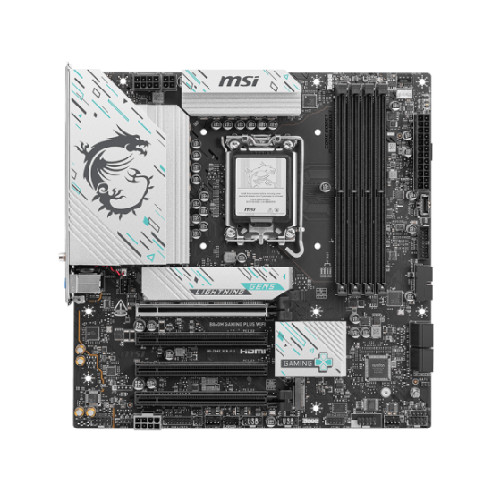 MSI B860M GAMING PLUS WIFI – LGA1851 Micro-ATX DDR5, PCIe 5.0 x16, M.2 Gen5 + Gen4, Wi-Fi 7, 5G LAN, Thunderbolt 4