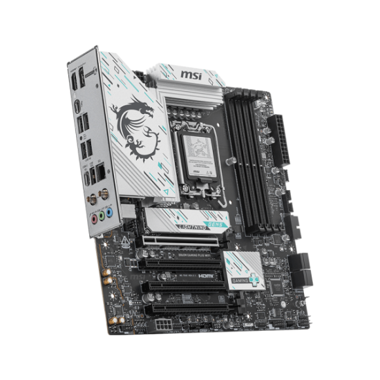 MSI B860M GAMING PLUS WIFI – LGA1851 Micro-ATX DDR5, PCIe 5.0 x16, M.2 Gen5 + Gen4, Wi-Fi 7, 5G LAN, Thunderbolt 4
