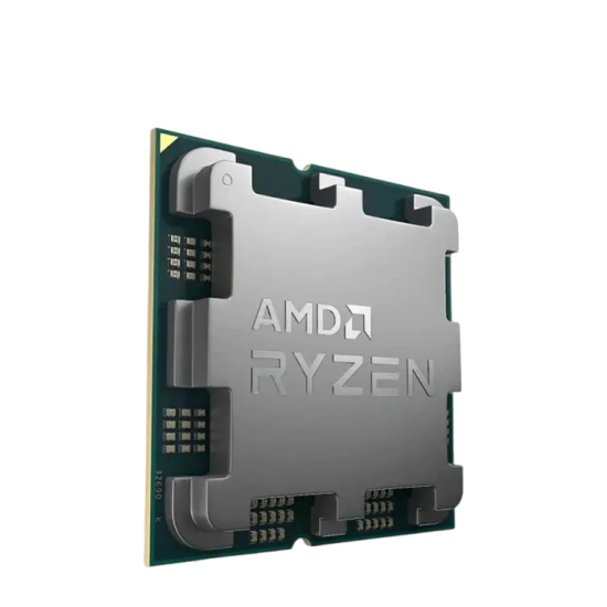 AMD RYZEN 5-7600 TRAY Without Fan 6 cores 12 threads 3.8 GHz base clock up to 5.1 GHz boost 32MB L3 cache 65W TDP AM5 socket DDR5-5200 memory PCIe 5.0