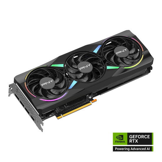 PNY NVIDIA GeForce RTX™ 5070 12GB ARGB Overclocked Triple Fan Graphics Card (DLSS 4, PCIe® 5.0, HDMI®/DP 2.1, 2.4-Slot, Epic-X™ RGB Lighting)