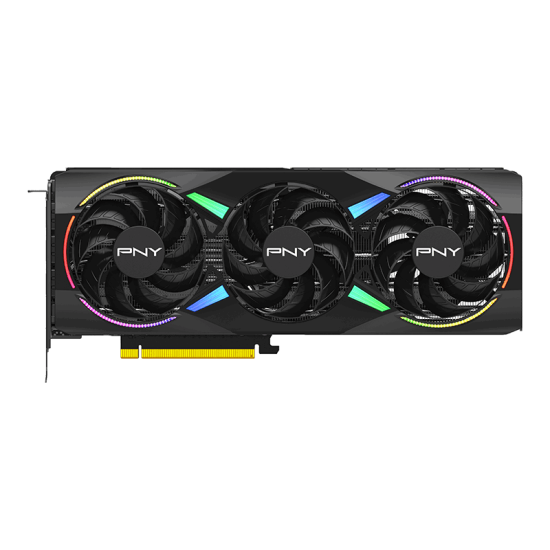 PNY NVIDIA GeForce RTX™ 5070 12GB ARGB Overclocked Triple Fan Graphics Card (DLSS 4, PCIe® 5.0, HDMI®/DP 2.1, 2.4-Slot, Epic-X™ RGB Lighting)
