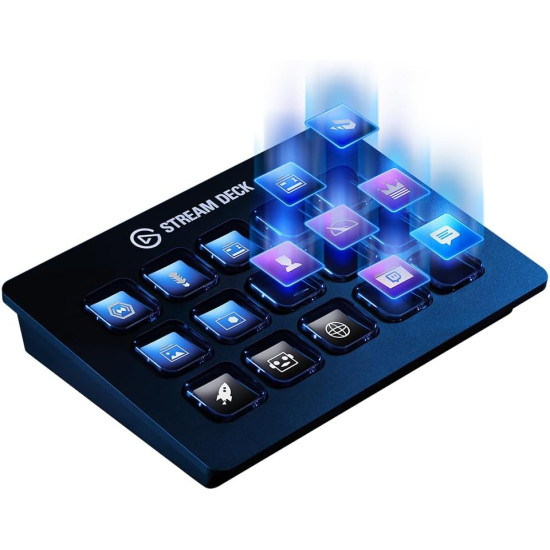 Elgato Stream Deck - Live Content Creation Controller with 15 Customizable LCD Keys, Adjustable Stand // used Elgato Stream Deck - Live Content Creation Controller with 15 Customizable LCD Keys, Adjustable Stand // used