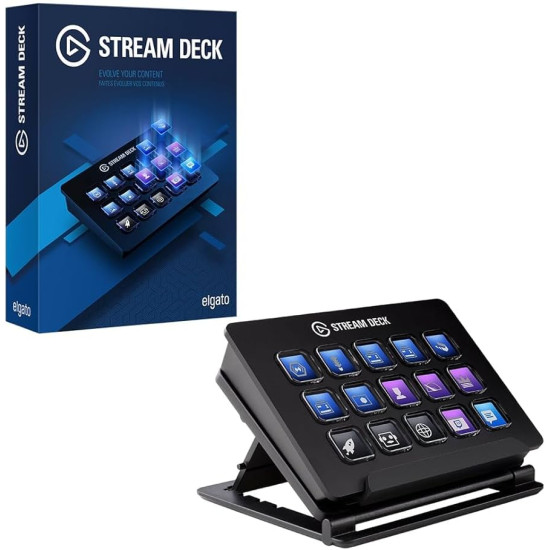 Elgato Stream Deck - Live Content Creation Controller with 15 Customizable LCD Keys, Adjustable Stand // used Elgato Stream Deck - Live Content Creation Controller with 15 Customizable LCD Keys, Adjustable Stand // used