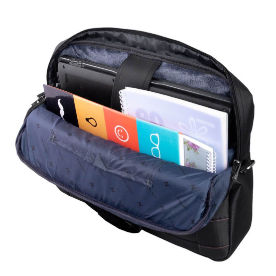 L'AVVENTO (BG786) Business Laptop Shoulder Bag fits up to 15.6" - Black L'AVVENTO (BG786) Business Laptop Shoulder Bag fits up to 15.6" - Black