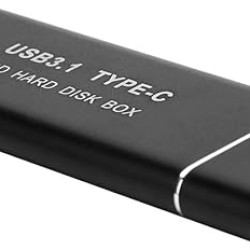 CARE CASE NVME SSD Enclosure, M.2 NVME to USB C Adapter with Black case, USB 3.1 Gen 2