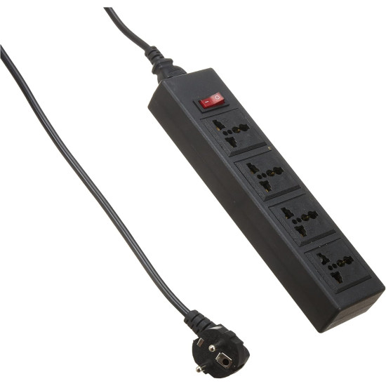 I-rock power strip 4 triple output + socket power 220v 2m - black I-rock power strip 4 triple output + socket power 220v 2m - black