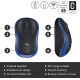 Logitech M185 Blue Wireless Mouse
