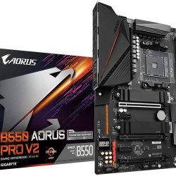 GIGABYTE B550 AORUS PRO V2 AM4 AMD B550 ATX Motherboard with Dual M.2, SATA 6Gb/s, USB 3.2 Gen 2, 2.5 GbE LAN, PCIe 4.0