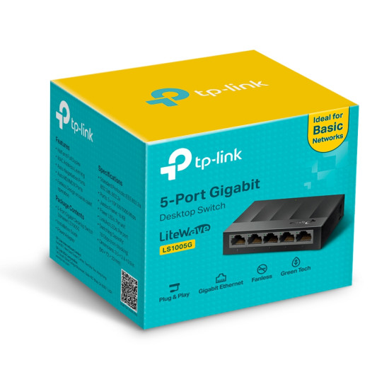 TP-Link 5-Port LS1005G 1000Mbps Desktop Switch TP-Link 5-Port LS1005G 1000Mbps Desktop Switch