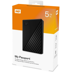 WD 5TB MY PASSPORT PORTABLE EXTERNAL HARD DRIVE – USB 3.0